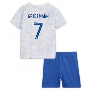 Frankrike Antoine Griezmann #7 Bortaställ Barn VM 2022 Kortärmad (+ Korta byxor)